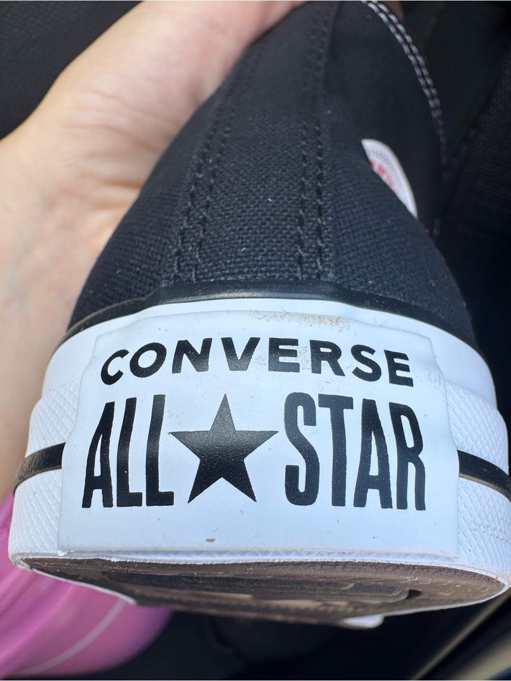 Converse Black & White Classic High-Top Canvas Sneaker - Picture 5 of 7